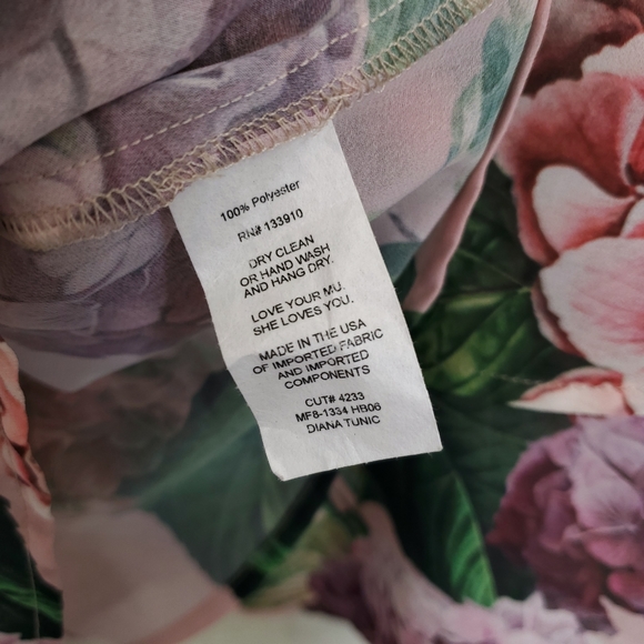 Show me Your Mumu Hydrangea Layered Diana Tunic Dress - Picture 9 of 10